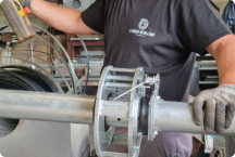 Fabrication d'un rideau en atelier