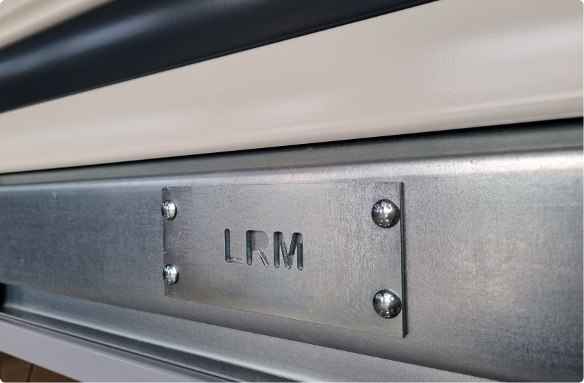 Empreinte LRM sur un rideau